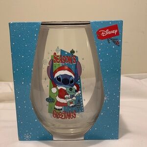 NEW Disney Stitch Holiday Glass 33oz